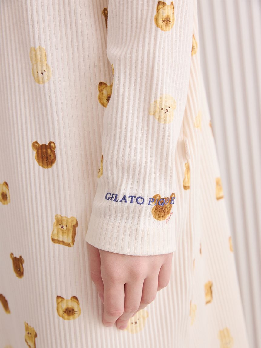 gelato pique「アニマルブレッド柄ワンピース」|ルームウェア|