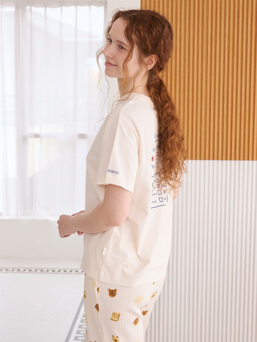 gelato pique「アニマルブレッドワンポイントTシャツ」|ルームウェア|