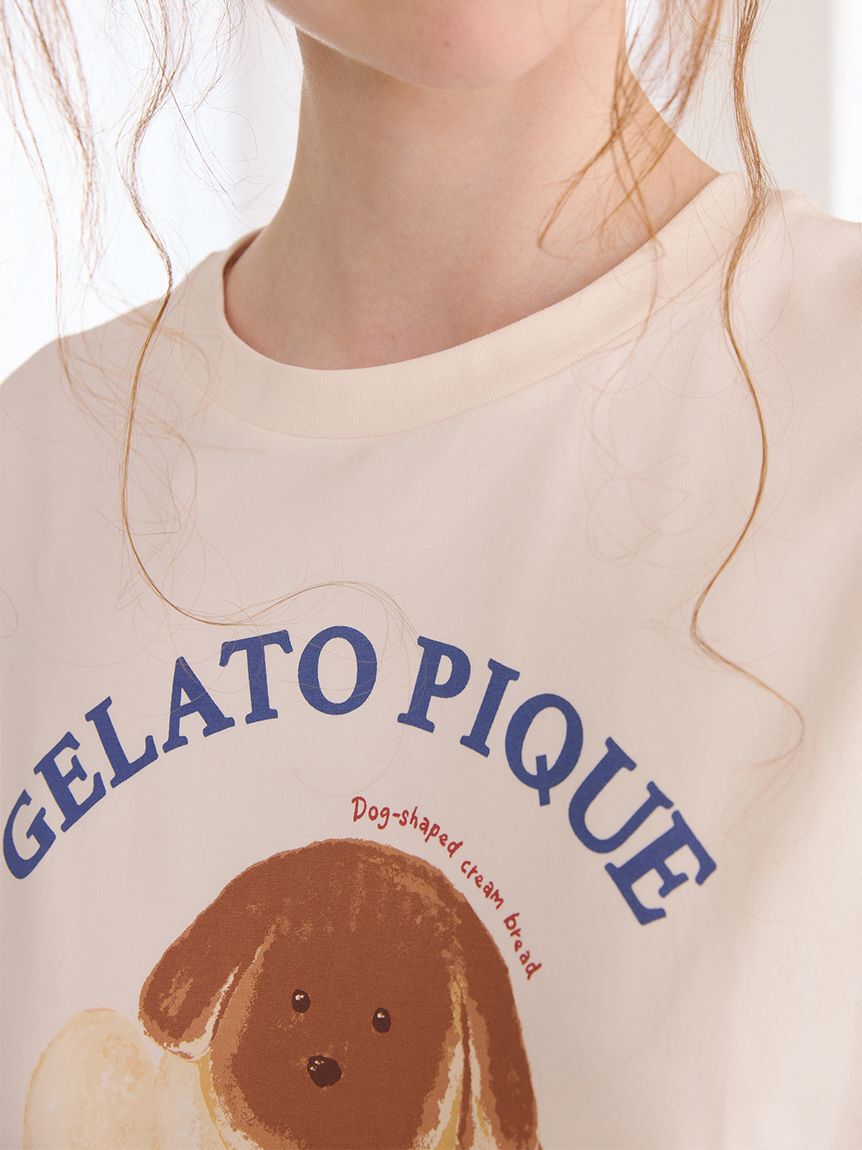 gelato pique「アニマルブレッドワンポイントTシャツ」|ルームウェア|