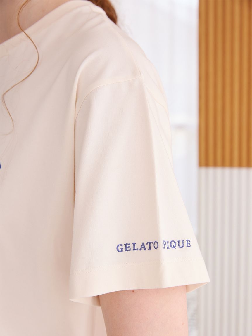 gelato pique「アニマルブレッドワンポイントTシャツ」|ルームウェア|