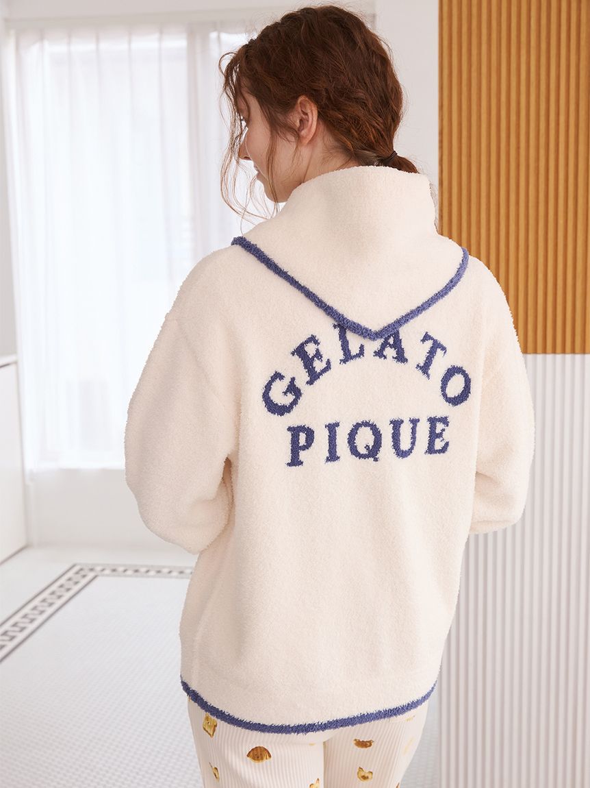 gelato pique「ベビモコアニマルブレッドカーディガン&スカーフセット」|ルームウェア|
