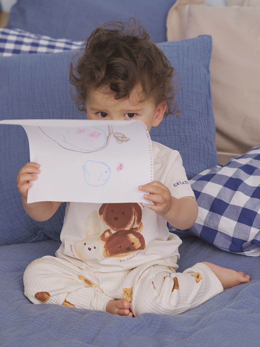 GELATO PIQUE KIDS & BABY「【BABY】アニマルブレッド柄ロングパンツ」|その他ベビーウェア|CRM
