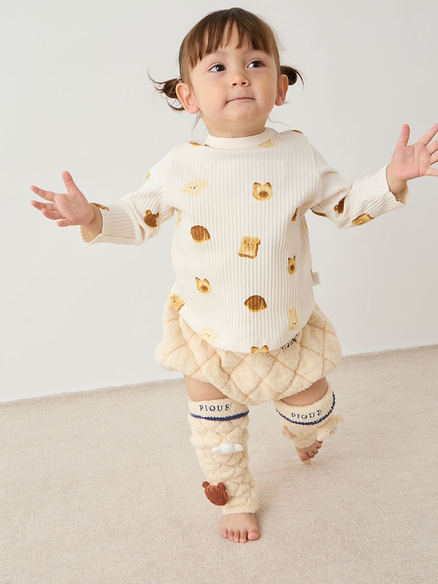 GELATO PIQUE KIDS & BABY「【BABY】アニマルブレッド柄ロンT」|その他ベビーウェア|