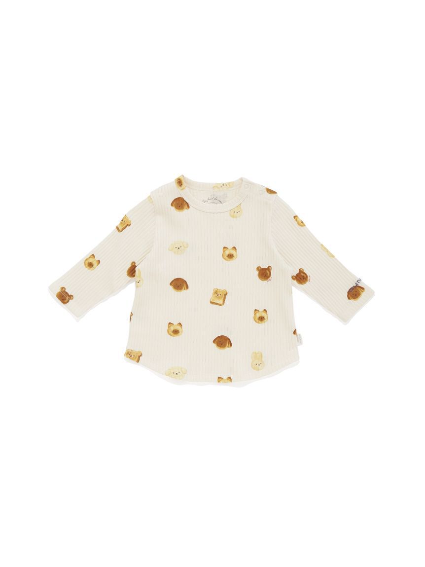 GELATO PIQUE KIDS & BABY「【BABY】アニマルブレッド柄ロンT」|その他ベビーウェア|