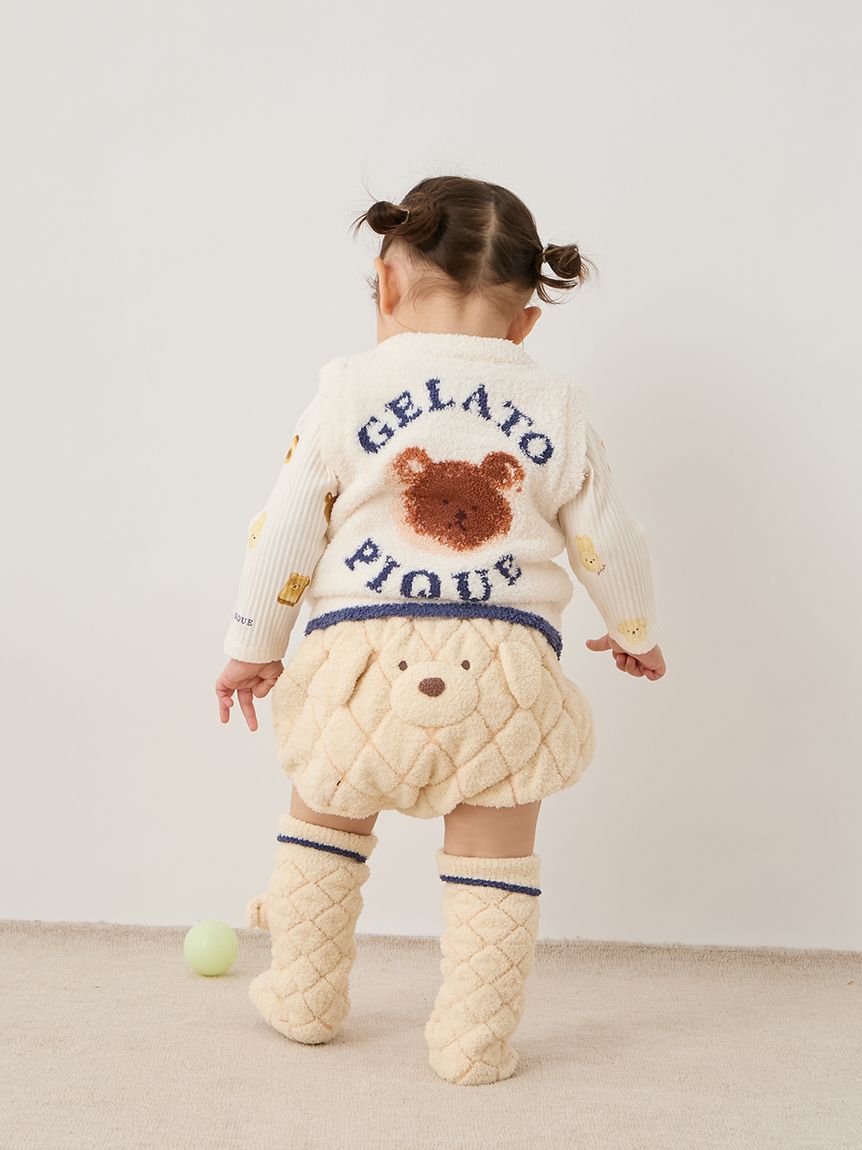 GELATO PIQUE KIDS & BABY「【BABY】ベビモコアニマルブレッドジャガードベスト」|その他ベビーウェア|