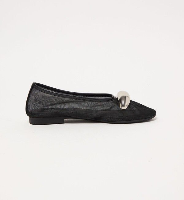 SY UNITED ARROWS「＜SY＞ビッグメタルシースルー フラット15&uarr;」|バレエシューズ|