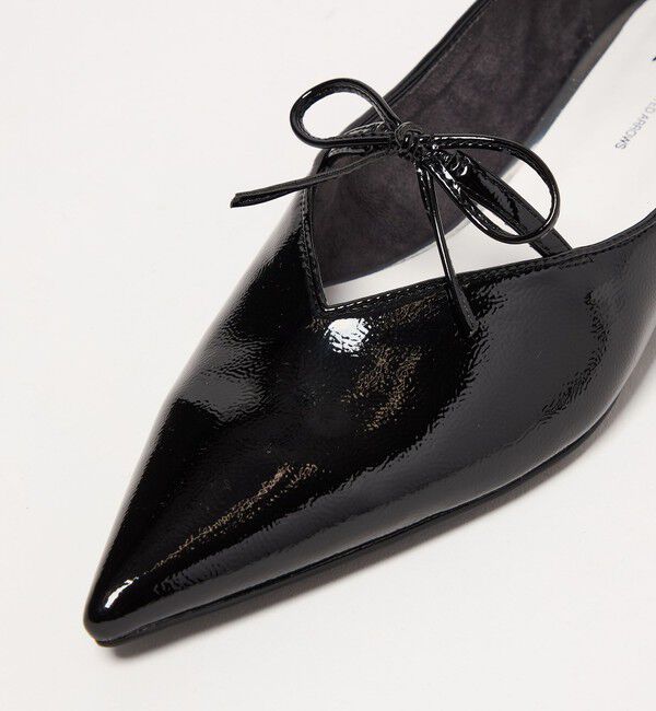 SY UNITED ARROWS「＜SY＞ポインテッドリボン フラット15&uarr;」|パンプス|