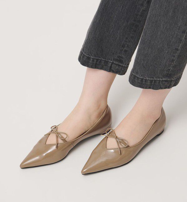 SY UNITED ARROWS「＜SY＞ポインテッドリボン フラット15&uarr;」|パンプス|
