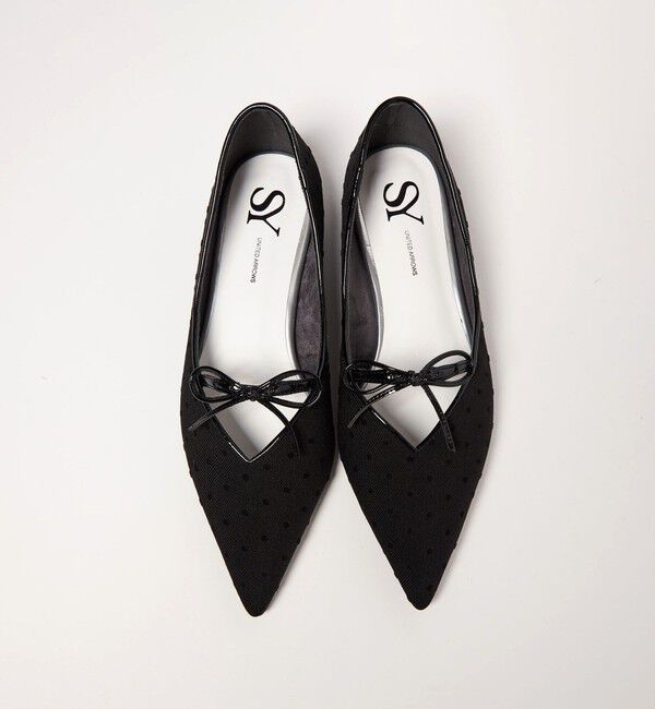 SY UNITED ARROWS「＜SY＞ポインテッドリボン フラット15&uarr;」|パンプス|