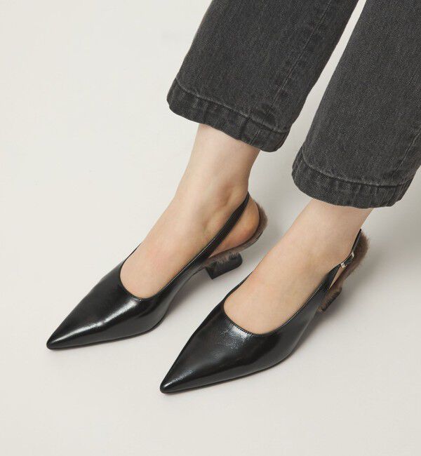 SY UNITED ARROWS「＜SY＞シェイプヒール バックベルト パンプス50&uarr;」|パンプス|