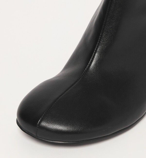 SY UNITED ARROWS「＜SY＞オブリークシリンダーヒール ショートブーツ70&uarr;」|ショートブーツ|