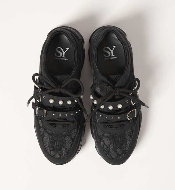 SY UNITED ARROWS「＜SY＞ダブルベルトレース スニーカー55&uarr;」|スニーカー|