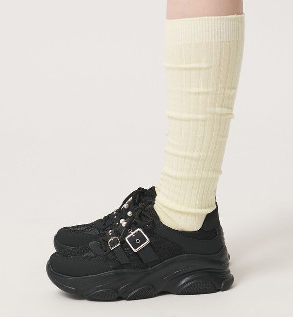 SY UNITED ARROWS「＜SY＞ダブルベルトレース スニーカー55&uarr;」|スニーカー|