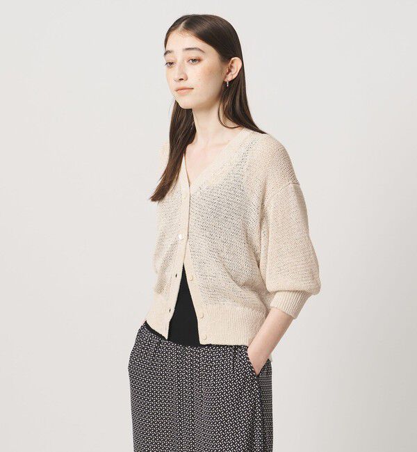 UNITED ARROWS「ペーパー ハーフスリーブ カーディガン」|カーディガン|