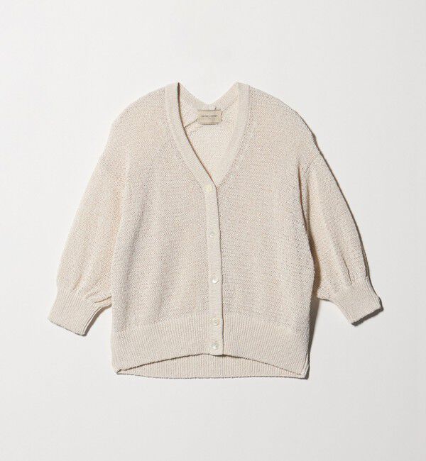 UNITED ARROWS「ペーパー ハーフスリーブ カーディガン」|カーディガン|