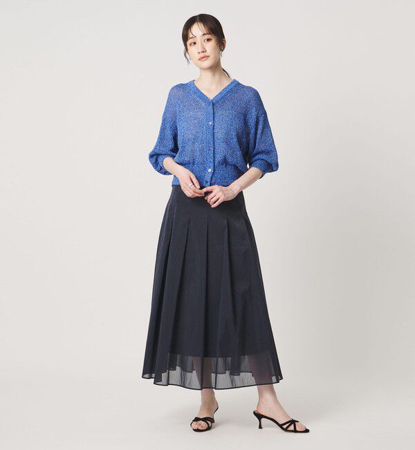 UNITED ARROWS「ペーパー ハーフスリーブ カーディガン」|カーディガン|