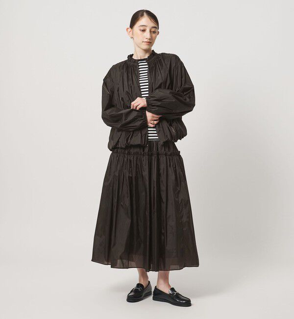 UNITED ARROWS「シアー タフタ ギャザースカート ‐はっ水 ウォッシャブル‐」|スカート|