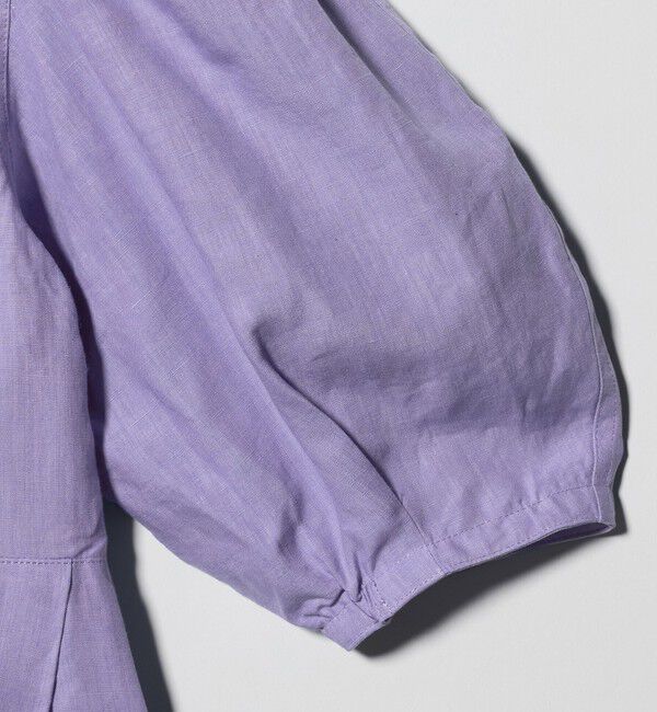 UNITED ARROWS「リネン フレア パフスリー ブブラウス ‐ウォッシャブル‐」|シャツ・ブラウス|