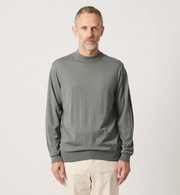 UNITED ARROWS「＜SOVEREIGN＞ハイゲージ モックネック ニット」|ニット・セーター|