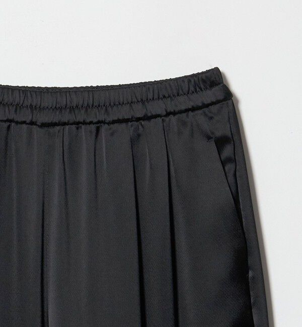 UNITED ARROWS「サテン ギャザー テーパード ワイドパンツ」|その他|