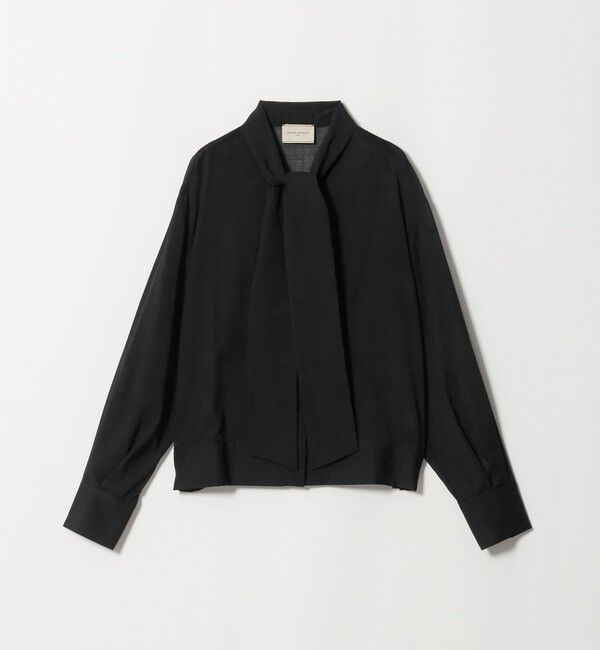 UNITED ARROWS「マナード ボウタイ ブラウス」|シャツ・ブラウス|BLACK