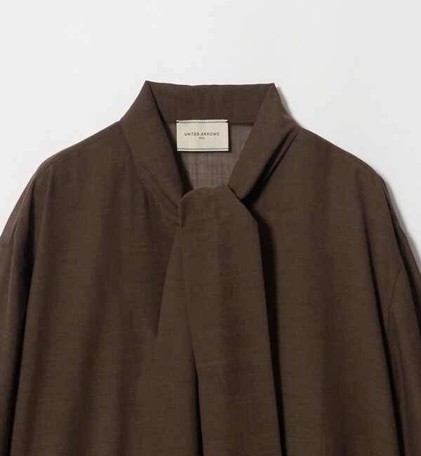 UNITED ARROWS「マナード ボウタイ ブラウス」|シャツ・ブラウス|