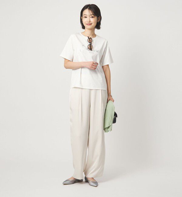 UNITED ARROWS green label relaxing「ロゴ ショートスリーブ プルオーバー カットソー 接触冷感」|Tシャツ・カットソー|