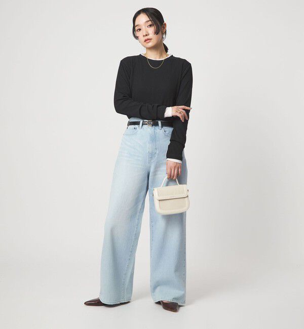UNITED ARROWS green label relaxing「【WEB限定】＜at ease＞シアーテレコ ロングスリーブ カットソー」|Tシャツ・カットソー|