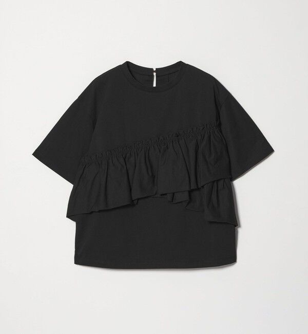 UNITED ARROWS green label relaxing「【WEB限定】＜at ease＞フリル カットソー 接触冷感 UVカット 遮熱」|Tシャツ・カットソー|