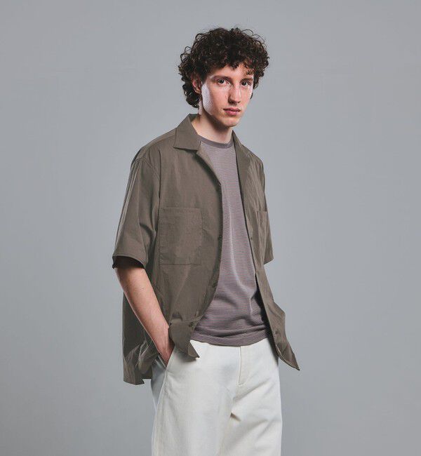 UNITED ARROWS green label relaxing「WONDER CLOTH オープンカラー 3ポケット 半袖シャツ -ストレッチ・接触冷感・吸水速乾-」|シャツ・ブラウス|MOCA