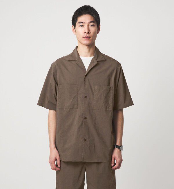 UNITED ARROWS green label relaxing「WONDER CLOTH オープンカラー 3ポケット 半袖シャツ -ストレッチ・接触冷感・吸水速乾-」|シャツ・ブラウス|