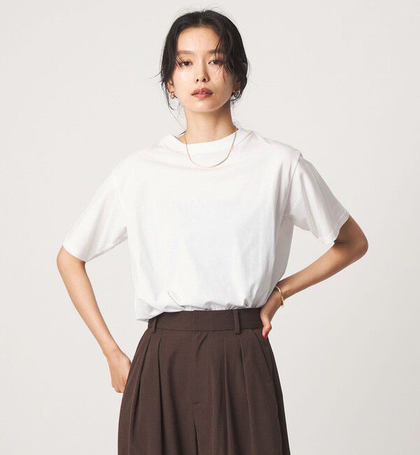 UNITED ARROWS green label relaxing「【WEB限定】＜at ease＞レースキャミ &times; Tシャツ セット」|Tシャツ・カットソー|