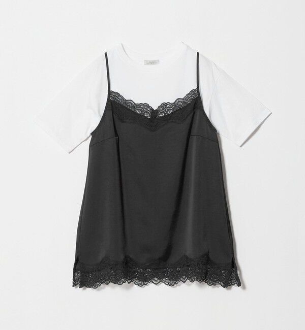 UNITED ARROWS green label relaxing「【WEB限定】＜at ease＞レースキャミ &times; Tシャツ セット」|Tシャツ・カットソー|