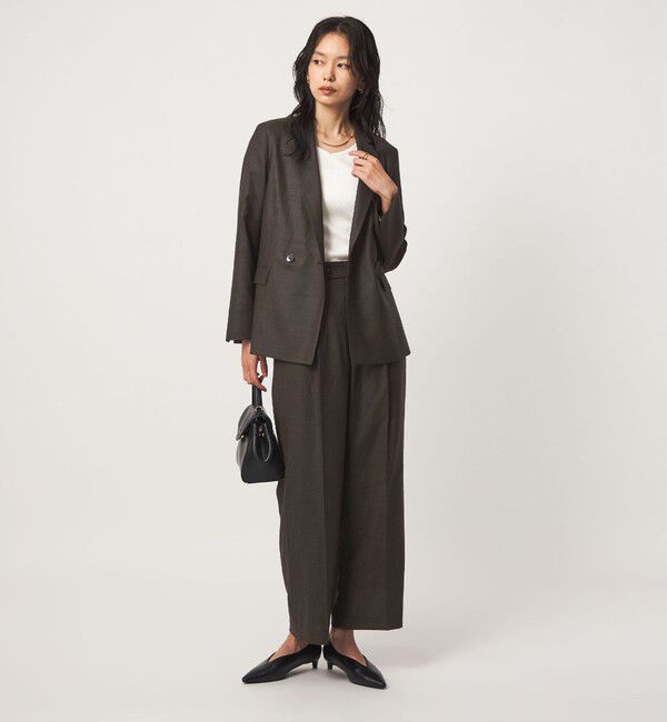 UNITED ARROWS green label relaxing「［size SHORTあり］トリアセ ライト ダブルジャケット  UVカット 通気性」|テーラードジャケット|