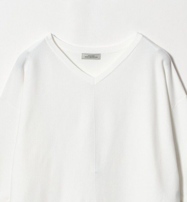 UNITED ARROWS green label relaxing「Vネック ドルマン プルオーバー ニット ウォッシャブル 接触冷感 UVカット」|ニット・セーター|