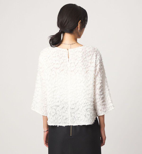 UNITED ARROWS green label relaxing「レオパード カット ジャガード ブラウス」|シャツ・ブラウス|
