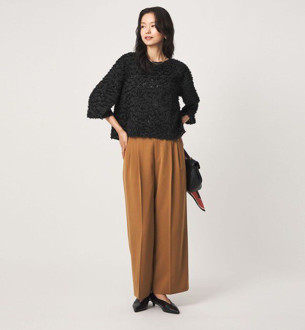 UNITED ARROWS green label relaxing「レオパード カット ジャガード ブラウス」|シャツ・ブラウス|