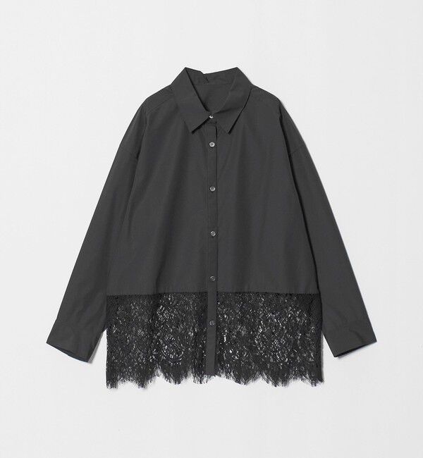 UNITED ARROWS green label relaxing「レース ドッキング シャツ」|シャツ・ブラウス|
