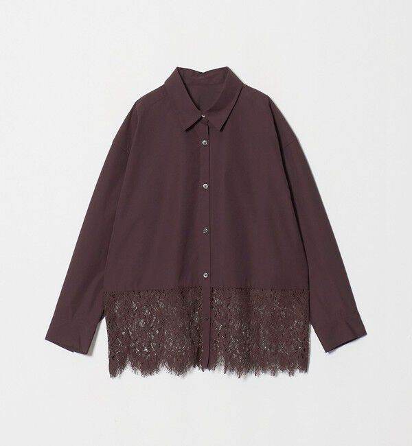 UNITED ARROWS green label relaxing「レース ドッキング シャツ」|シャツ・ブラウス|