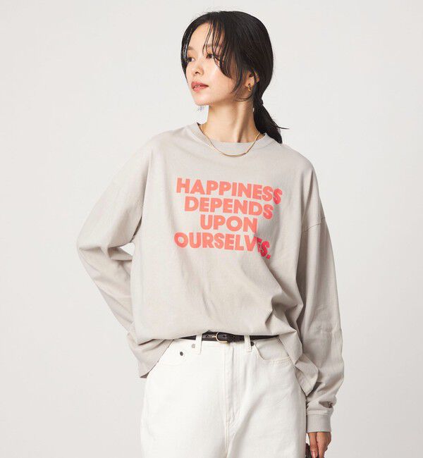 UNITED ARROWS green label relaxing「【別注】＜OAFISH＞ プリント ロングスリーブ Tシャツ」|Tシャツ・カットソー|LT.GRAY
