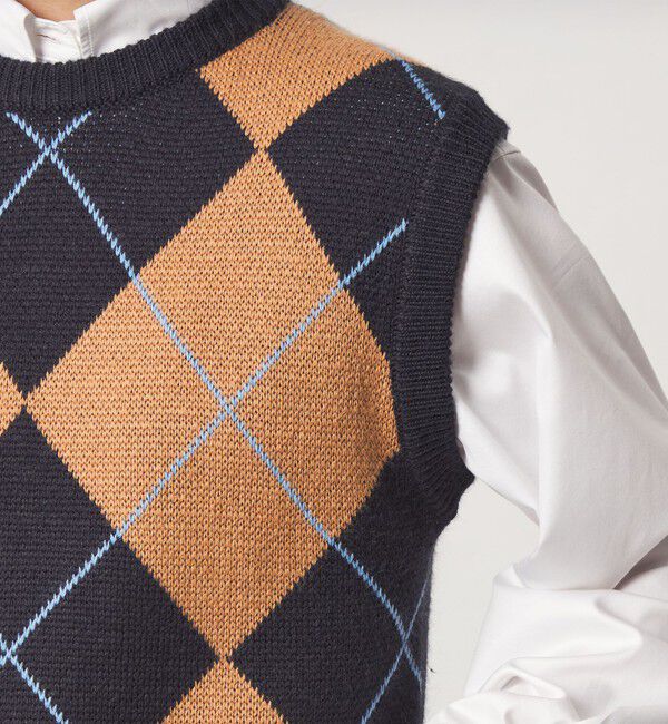 UNITED ARROWS green label relaxing「【別注】＜PROTAGONISTA＞アーガイル ベスト」|ベスト・ジレ|