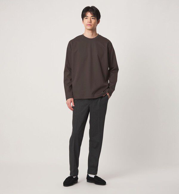 UNITED ARROWS green label relaxing「オーガニック コットン ポンチ クルーネック 長袖 Tシャツ」|Tシャツ・カットソー|
