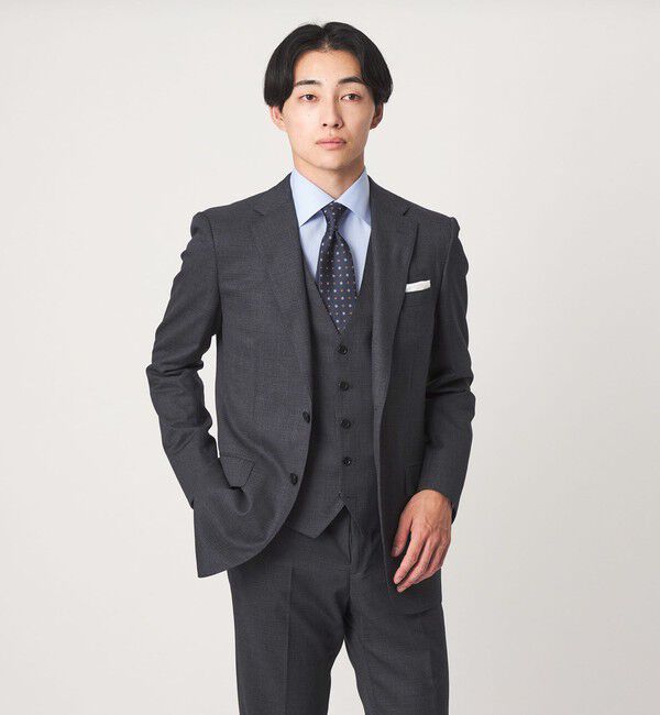 UNITED ARROWS green label relaxing「REDA ハウンドトゥース スリム 5B スーツベスト」|ベスト・ジレ|