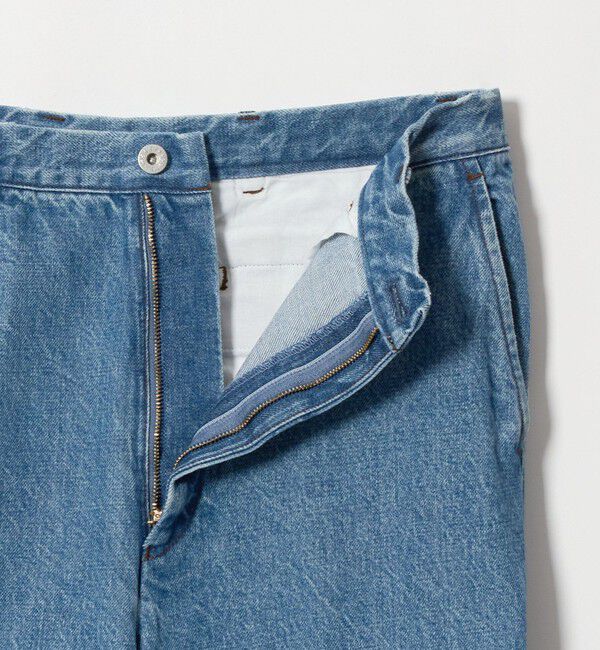 UNITED ARROWS green label relaxing「ワイド ストレート デニム スラックス パンツ W5」|デニム|