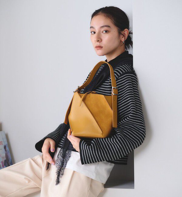 BEAUTY&YOUTH UNITED ARROWS「スエード&times;レザー ネジリ ショルダーバッグ」|ショルダー・メッセンジャー|
