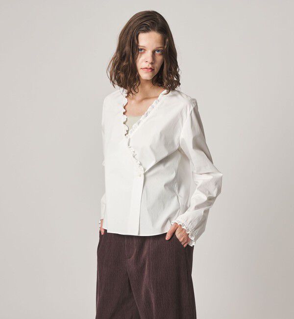 STEVEN ALAN「＜Steven Alan＞カシュクール フリル ブラウス」|シャツ・ブラウス|