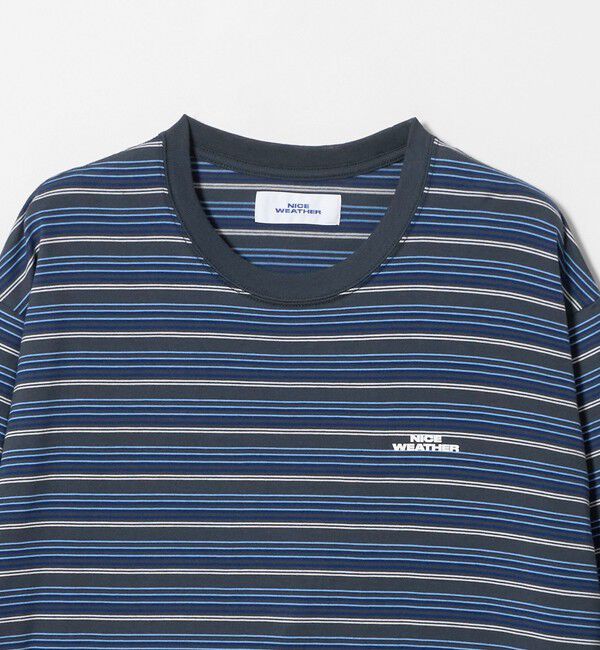 NICE WEATHER「＜NICE WEATHER＞マルチボーダー ロングスリーブ Tシャツ」|Tシャツ・カットソー|