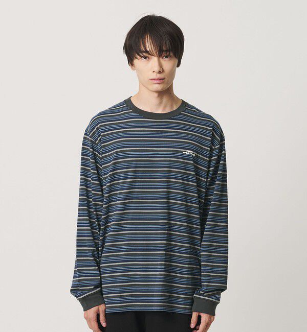 NICE WEATHER「＜NICE WEATHER＞マルチボーダー ロングスリーブ Tシャツ」|Tシャツ・カットソー|