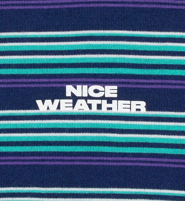 NICE WEATHER「＜NICE WEATHER＞マルチボーダー ロングスリーブ Tシャツ」|Tシャツ・カットソー|