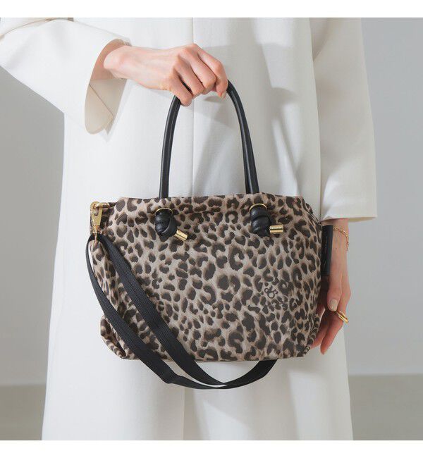 Demi-Luxe BEAMS 「VIOLAd&rsquo;ORO / ナイロン レオパード トートバッグ S」|トートバッグ|
